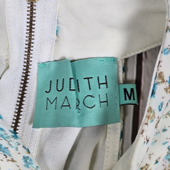 Judith March Floral Halter Back Zip‎ Flowy Romper M - Picture 5 of 9